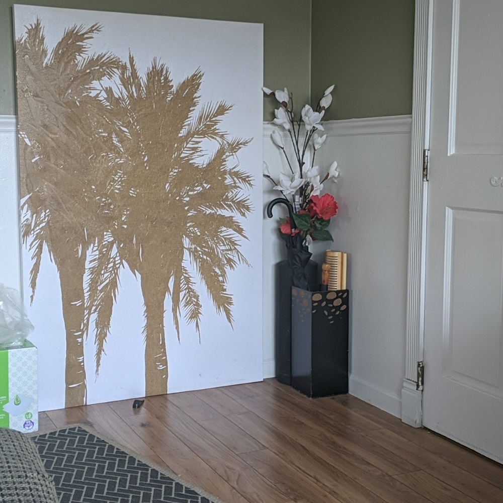 Massive Palm Tree Canvas Art